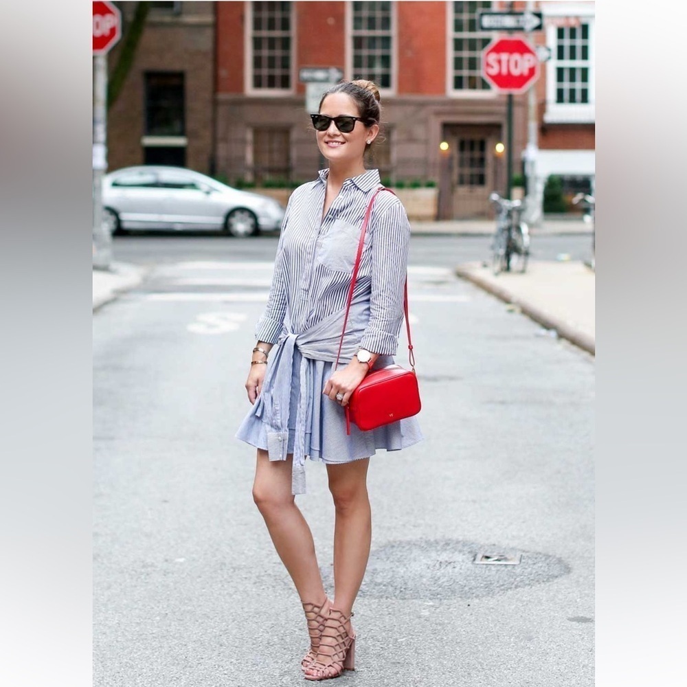 Derek Lam 10 Crosby Tie Waist Shirtdress